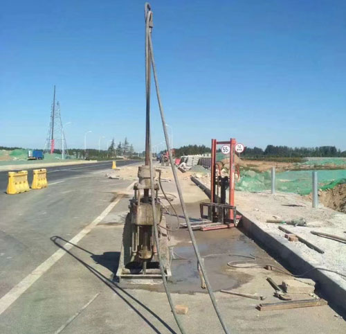 垫江公路高聚物注浆加固